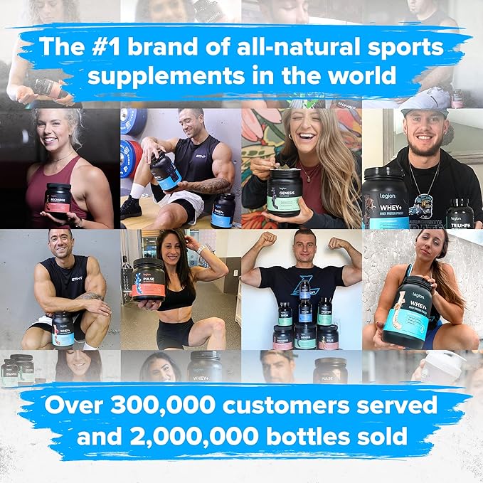 LEGION Whey+ Protein Whey Isolate from Grass Fed Cows - Whey Protein Isolate Powder Low Calorie, Non-GMO, Sugar Free, Lactose and Gluten Free, All Natural Protein Powder for Men & Women, 30 Servings…