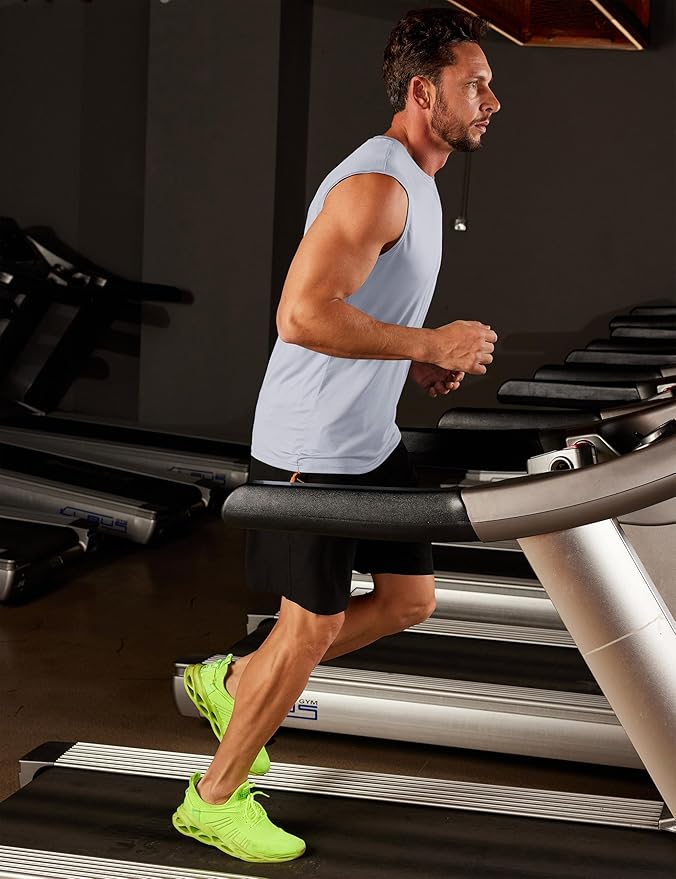 MAGCOMSEN 2 Pack Men's UPF 80+ Tank Tops Quick Dry Workout Gym Sleeveless Muscle Shirts Cooling Summer Beach Swim Shirt