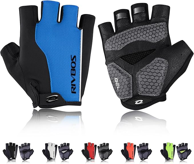 RIVBOS Cycling Gloves Bike Gloves for Men Women with Anti-Slip Shock-Absorbing Pad for Bicycle/Workout/Road Bike/Gym/Driving CHG001