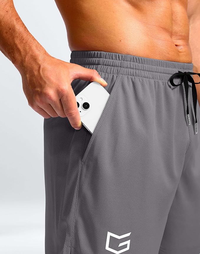 G Gradual Men's Athletic Workout Shorts with Pockets 5"/7"/9" Lightweight Quick Dry Gym Basketball Running Shorts for Men