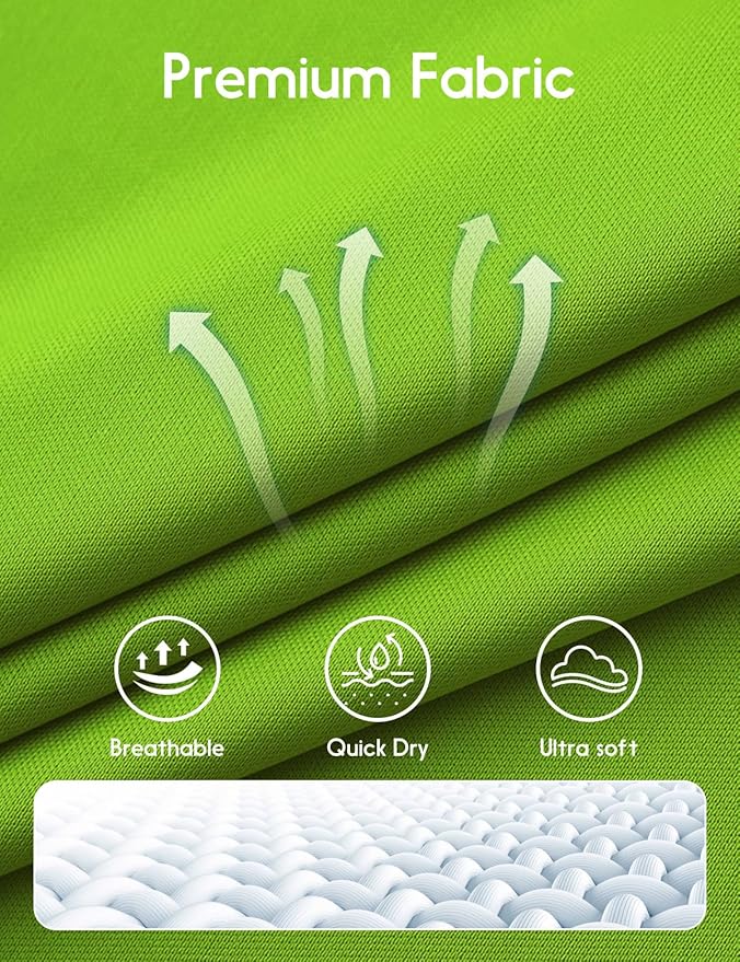 Men's Long Sleeve Moisture Wicking Athletic Shirts, Dry Fit Long Sleeve UV Protection Shirts Men for Workout, Running, Hiking