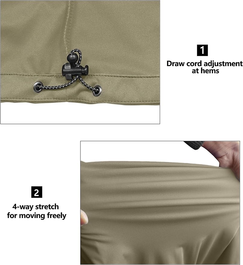 Little Donkey Andy Men's Lightweight Softshell Vest Windproof Sleeveless Jacket for Travel Hiking Running Golf