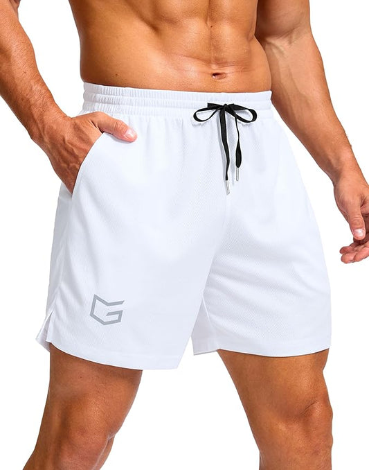 G Gradual Men's Athletic Workout Shorts with Pockets 5"/7"/9" Lightweight Quick Dry Gym Basketball Running Shorts for Men