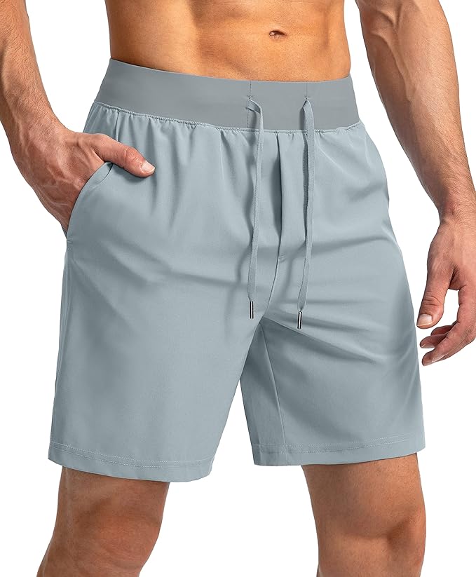 Men's Running Shorts with Zipper Pockets 9 Inch/ 7 Inch / 5 Inch Lightweight Quick Dry Gym Workout Athletic Shorts for Men