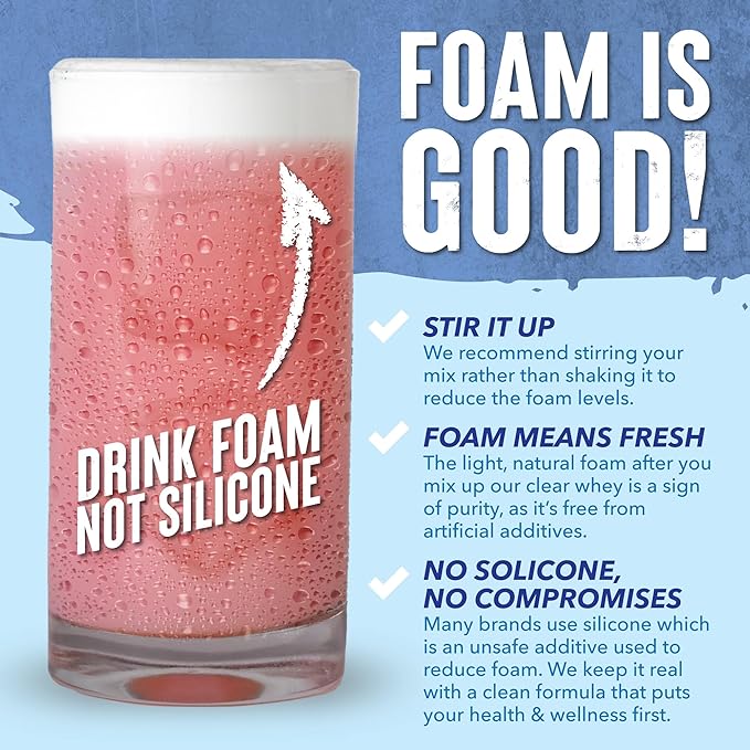 WILD SOCIETY - Clear Whey Protein + Electrolytes - Refreshing Whey Protein Isolate Powder - 20g Protein, 0 Added Sugar, GMO-Free, Natural Flavors & Colors - Lemon Lime, 16 oz