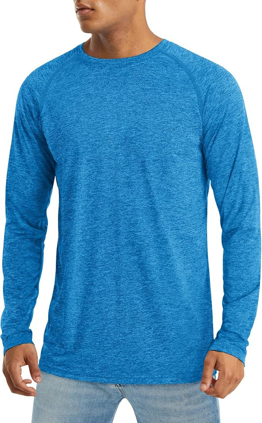 MAGCOMSEN Men's Long Sleeve Shirts UPF 50+ UV Sun Protection Athletic Shirts for Hiking Running Workout Rash Guard