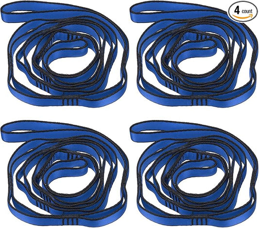 PATIKIL Daisy Chain Straps, Strong Climbing Strap Adjustable Nylon Chain Sling with Loops for Aerial Yoga Hammock Swing