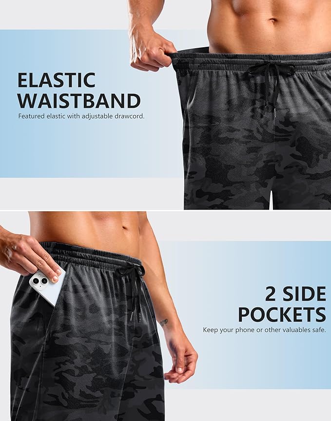 G Gradual Men's Athletic Workout Shorts with Pockets 5"/7"/9" Lightweight Quick Dry Gym Basketball Running Shorts for Men