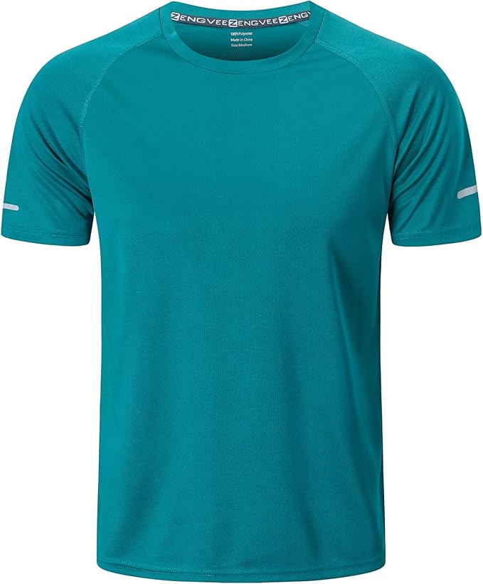 frueo Men's 1/3 Pack Workout Shirts Quick Dry Moisture Wicking Short Sleeve Mesh Athletic T-Shirts