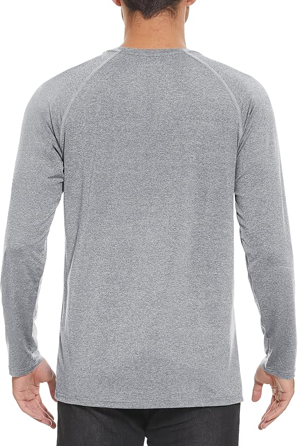 MAGCOMSEN Men's Long Sleeve Shirts UPF 50+ UV Sun Protection Athletic Shirts for Hiking Running Workout Rash Guard