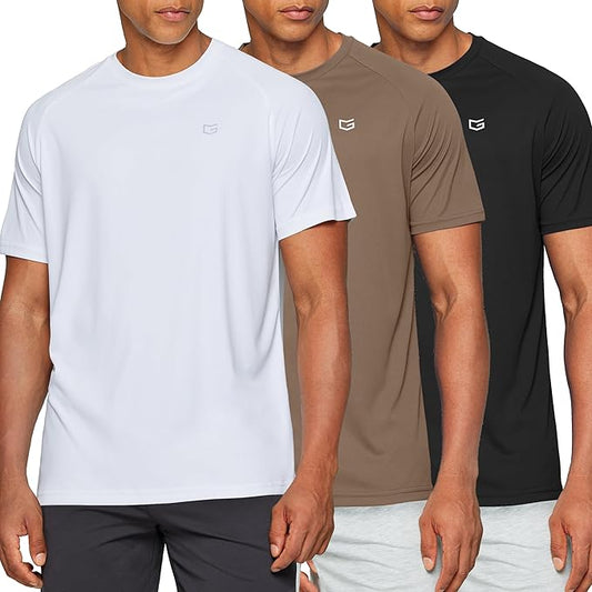 G Gradual Men's Workout Quick Dry T-Shirts Short Sleeve Lightweight Cooling Gym Shirts Tee for Running, Beach, Hiking