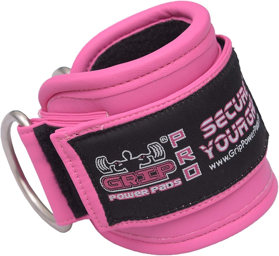 Ankle Straps for Cable Machines Double D-Ring Gym Adjustable Neoprene Premium Cuffs to Enhance Legs Abs & Glutes Kickbacks Workouts Leg Curls Extensions Booty Hip Abductors Exercise for Men & Women