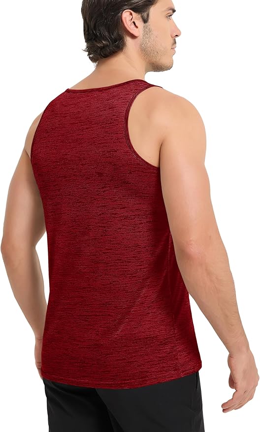 MAGCOMSEN Mens Workout Tank Tops Undershirt Cotton Muscle Athletic Sleeveless Shirts for Gym