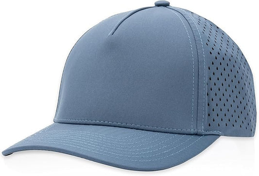 Gilbert Performance Snapback Hat | 5 Panel Blank Cap for Men & Women | Breathable & Lightweight | Curved Bill