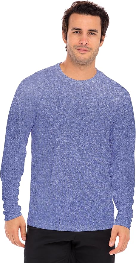 Men's Long Sleeve Moisture Wicking Athletic Shirts, Dry Fit Long Sleeve UV Protection Shirts Men for Workout, Running, Hiking