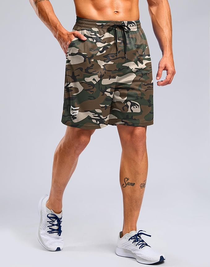 G Gradual Men's Athletic Workout Shorts with Pockets 5"/7"/9" Lightweight Quick Dry Gym Basketball Running Shorts for Men