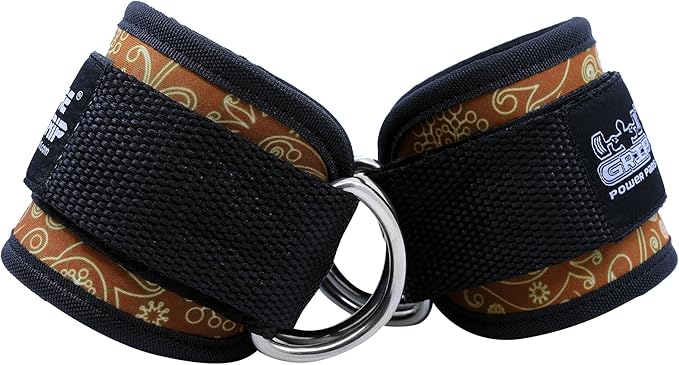 Ankle Straps for Cable Machines Double D-Ring Gym Adjustable Neoprene Premium Cuffs to Enhance Legs Abs & Glutes Kickbacks Workouts Leg Curls Extensions Booty Hip Abductors Exercise for Men & Women