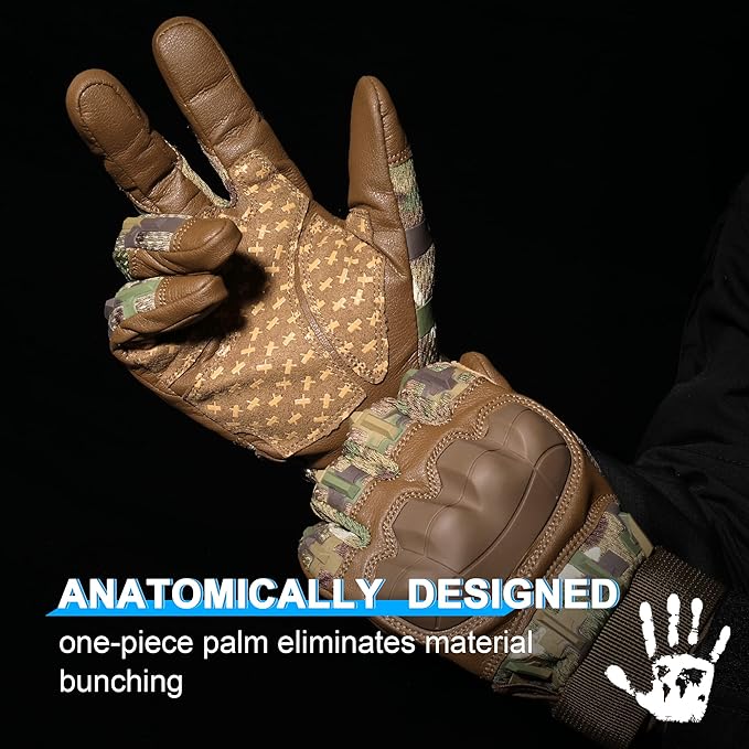 WTACTFUL Rubber Guard Tactical Gloves for Men Touchscreen Airsoft Motorcycle Hunting Outdoor