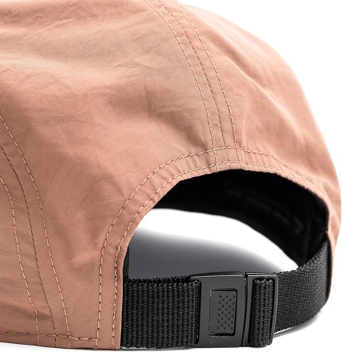 Tillak Wallowa Camp Hat, Lightweight Nylon 5 Panel Cap with Snap Closure