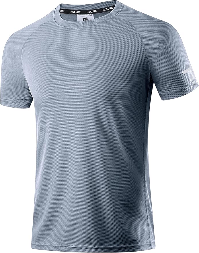 Holure Men's Mesh Quick-Dry Short Sleeve Workout T-Shirt