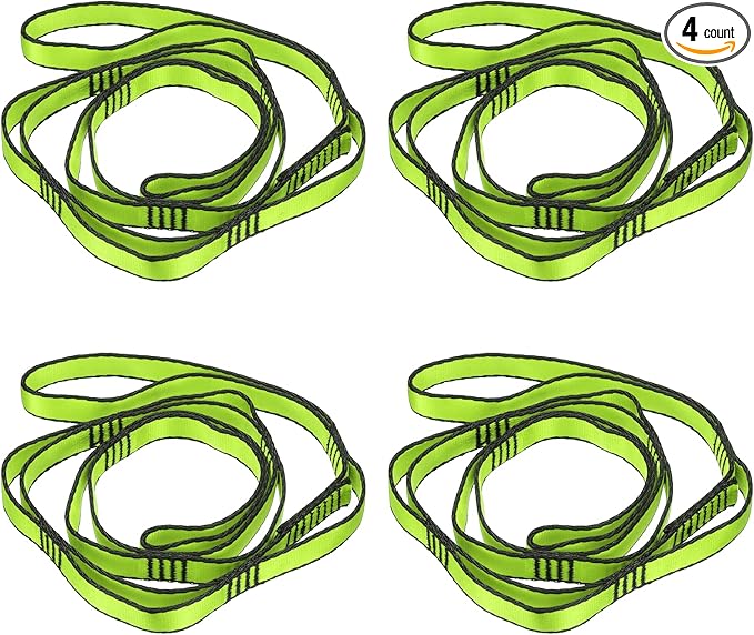 PATIKIL Daisy Chain Straps, Strong Climbing Strap Adjustable Nylon Chain Sling with Loops for Aerial Yoga Hammock Swing