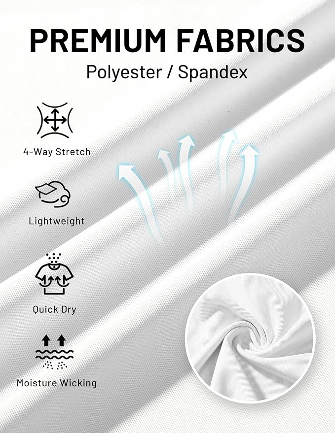 MIER Men's Tank Tops Workout Sleeveless Tee Shirts Muscle Athletic Gym Running Beach Tanks for Men, Quick Dry