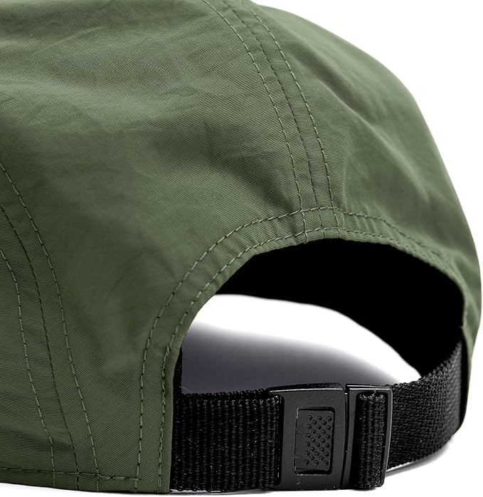 Tillak Wallowa Camp Hat, Lightweight Nylon 5 Panel Cap with Snap Closure