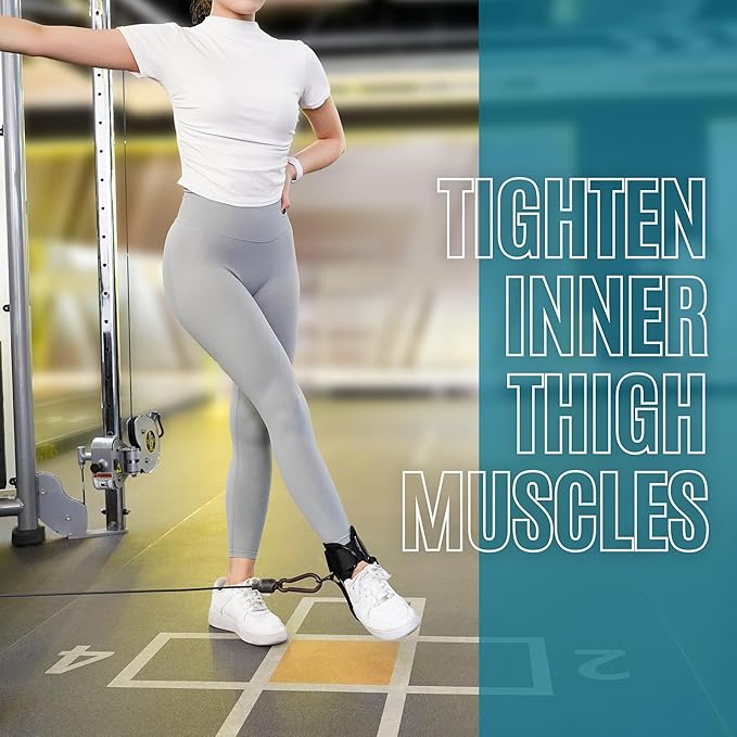 Ankle Straps for Cable Machine Woman, Balency Padded Ankle Strap for Cable Machine Kickback, Cable Ankle Attachment for Gym, Ankle Cuff, Kickback Ankle Strap for Glute Workout, Leg Extensions