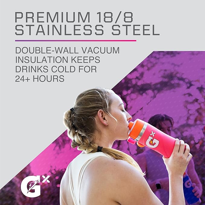 Gatorade Gx Stainless Steel Bottle, 32oz