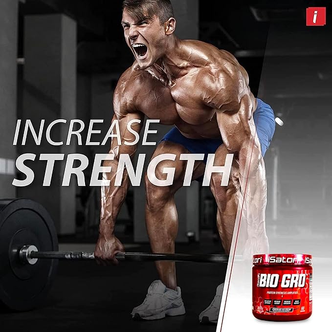 iSatori BIO-GRO Protein Synthesis Amplifier, for Muscle Recovery & Growth, Enhanced Stimulant Free Pre-Workout & Colostrum Supplement with Bio-Active Peptides- Chocolate Ice Cream (60 Servings)