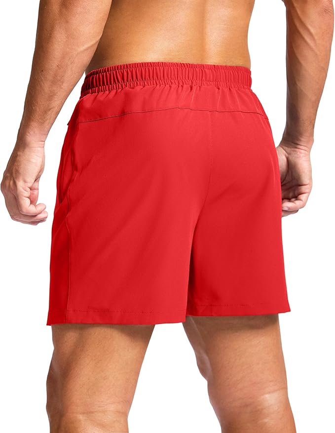 G Gradual Men's Athletic Running Shorts with Zipper Pockets Quick Dry 7"/ 5"/ 9" Workout Gym Shorts for Basketball Hiking
