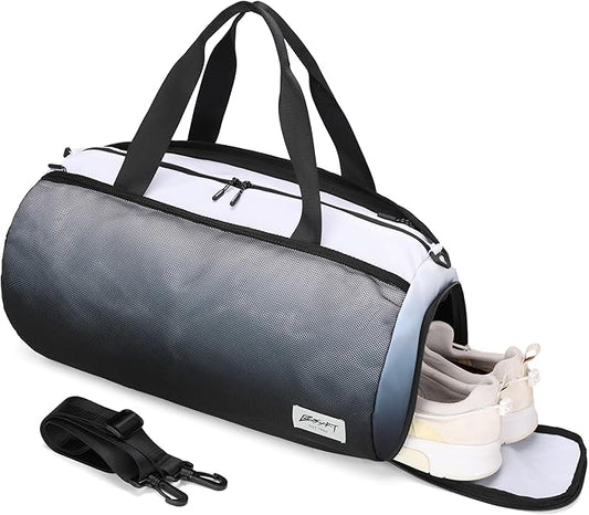 BE SMART Waterproof Mens Gym Bag with Shoe Compartment, Duffle Bags with Wet Pocket for Men, Lightweight Large Sport Duffel Option With Tpu Pocket for Overnight Weekender, Fitness, Swim, Boxing,Travel