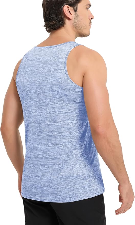 MAGCOMSEN Mens Workout Tank Tops Undershirt Cotton Muscle Athletic Sleeveless Shirts for Gym