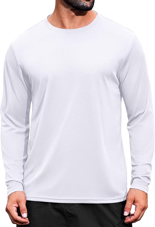 COOFANDY Long Sleeve Shirts for Men Moisture Wicking Activewear T-Shirts Workout Running Shirts