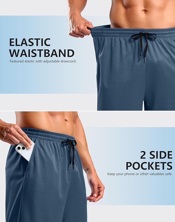 G Gradual Men's Athletic Workout Shorts with Pockets 5"/7"/9" Lightweight Quick Dry Gym Basketball Running Shorts for Men