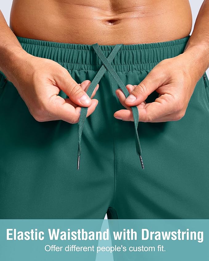 G Gradual Men's Athletic Running Shorts with Zipper Pockets Quick Dry 7"/ 5"/ 9" Workout Gym Shorts for Basketball Hiking