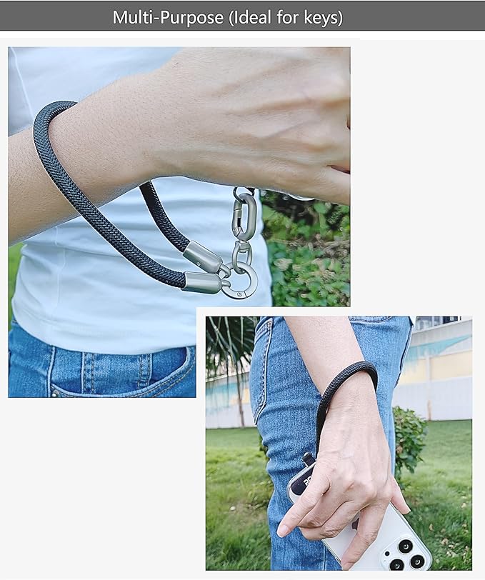 Premium Phone Lanyard for iPhone&Android-Stylish Unisex Wrist Strap with Alloy Metal Hook&Reinforced Polyester-R14