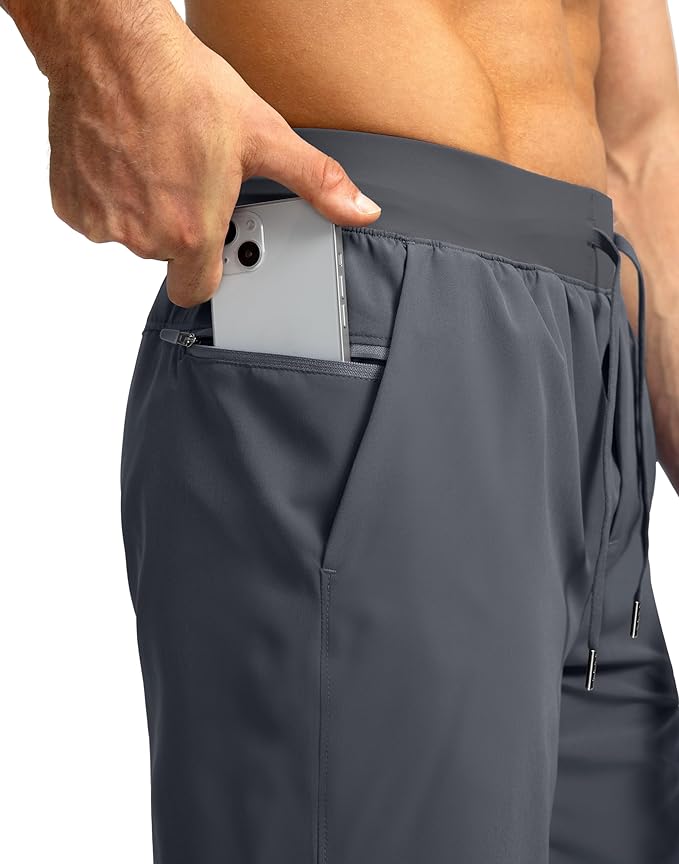 Men's Running Shorts with Zipper Pockets 9 Inch/ 7 Inch / 5 Inch Lightweight Quick Dry Gym Workout Athletic Shorts for Men