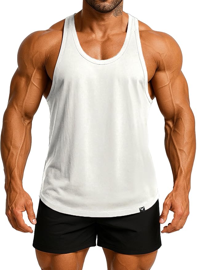 Men's Bodybuilding Stringer Tank Top Sleeveless Gym Shirts