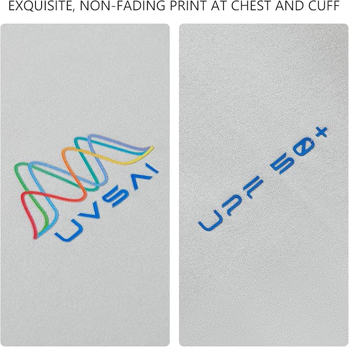 Men’s UPF 50+ Long Sleeve Performance T-Shirts Permanent UV Protective Quick Dry for Everyday Hiking Fishing Beach