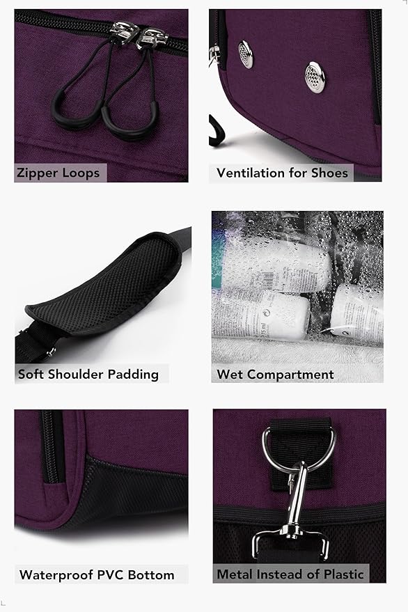 Fitgriff® Gym Bag for Men & Women with Shoe & Wet Compartment - Duffle Bag for Travel, Sports, Fitness & Workout