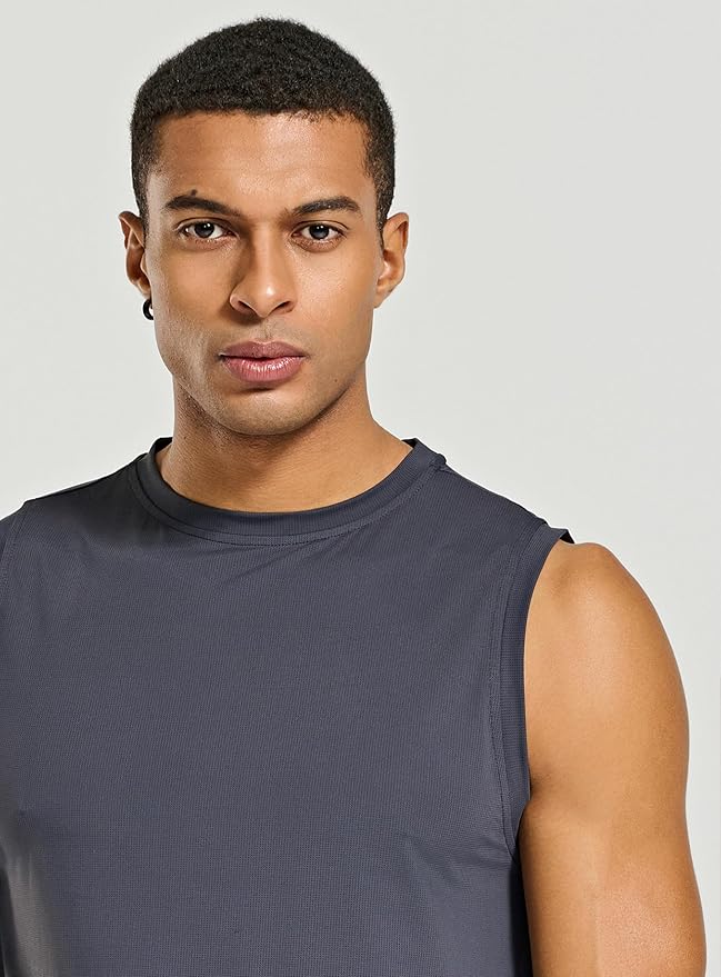 Men's Athletic Tank Tops Sleeveless Muscle Shirts Workout Running Bodybuilding Gym Tanks