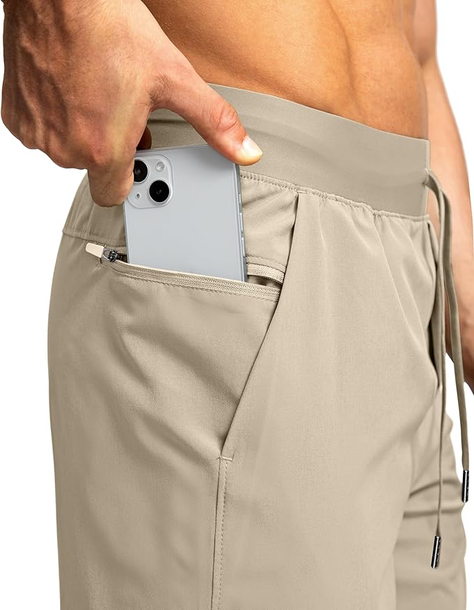 Men's Running Shorts with Zipper Pockets 9 Inch/ 7 Inch / 5 Inch Lightweight Quick Dry Gym Workout Athletic Shorts for Men