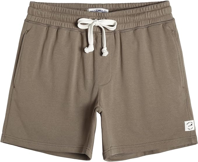 maamgic Mens Athletic Gym Shorts 5.5" Elastic Waist Casual Pajama Pocket Jogger Men Workout Short Pants