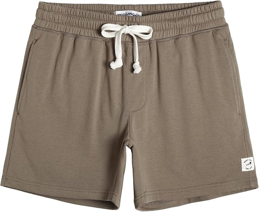 maamgic Mens Athletic Gym Shorts 5.5" Elastic Waist Casual Pajama Pocket Jogger Men Workout Short Pants