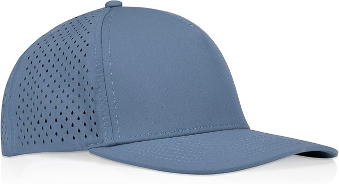 Gilbert Performance Snapback Hat | 5 Panel Blank Cap for Men & Women | Breathable & Lightweight | Curved Bill