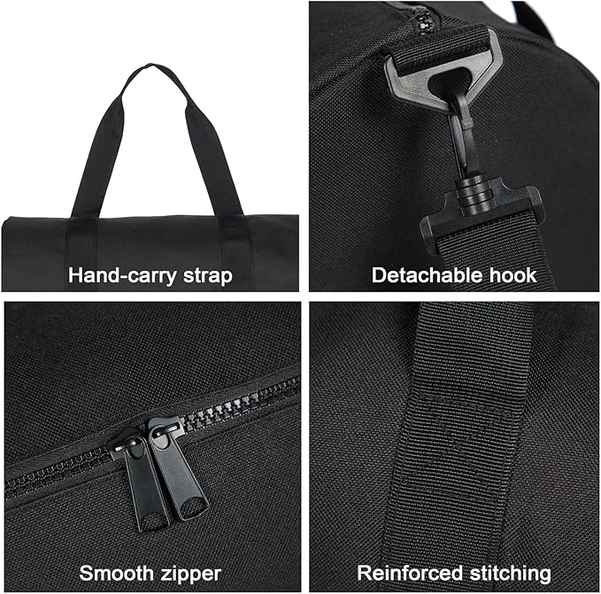 Small Gym Bag Duffel Bag for Women Men Fitness Sports Bag Workout Adjustable Detachable Shoulder Strap Lightweight Carry on Travel Duffle Bag