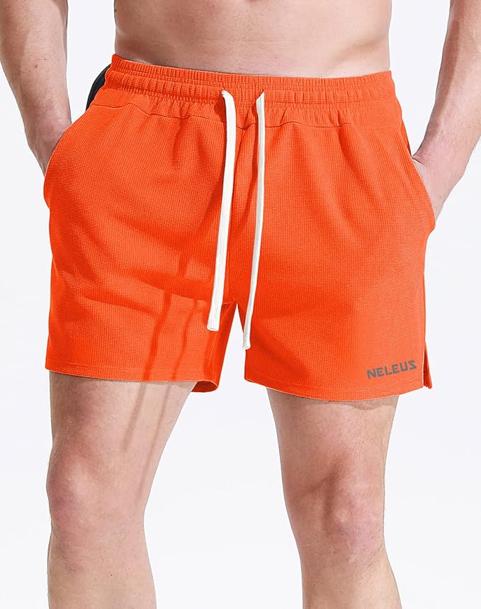 NELEUS Men's 7 inch Running Shorts Athletic Gym Workout Shorts with Pockets