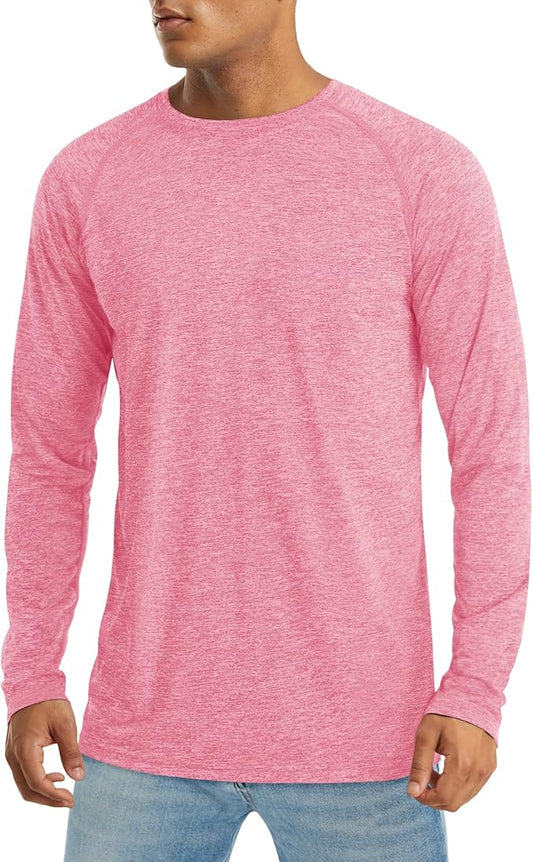 MAGCOMSEN Men's Long Sleeve Shirts UPF 50+ UV Sun Protection Athletic Shirts for Hiking Running Workout Rash Guard