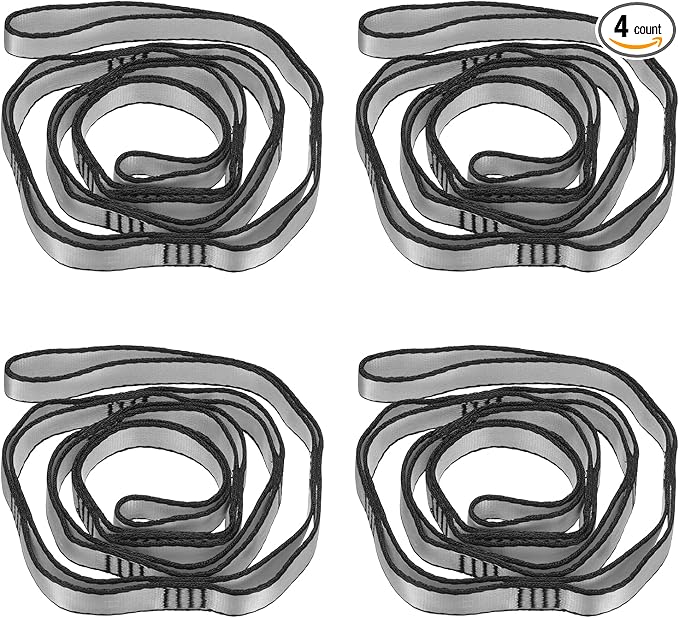 PATIKIL Daisy Chain Straps, Strong Climbing Strap Adjustable Nylon Chain Sling with Loops for Aerial Yoga Hammock Swing
